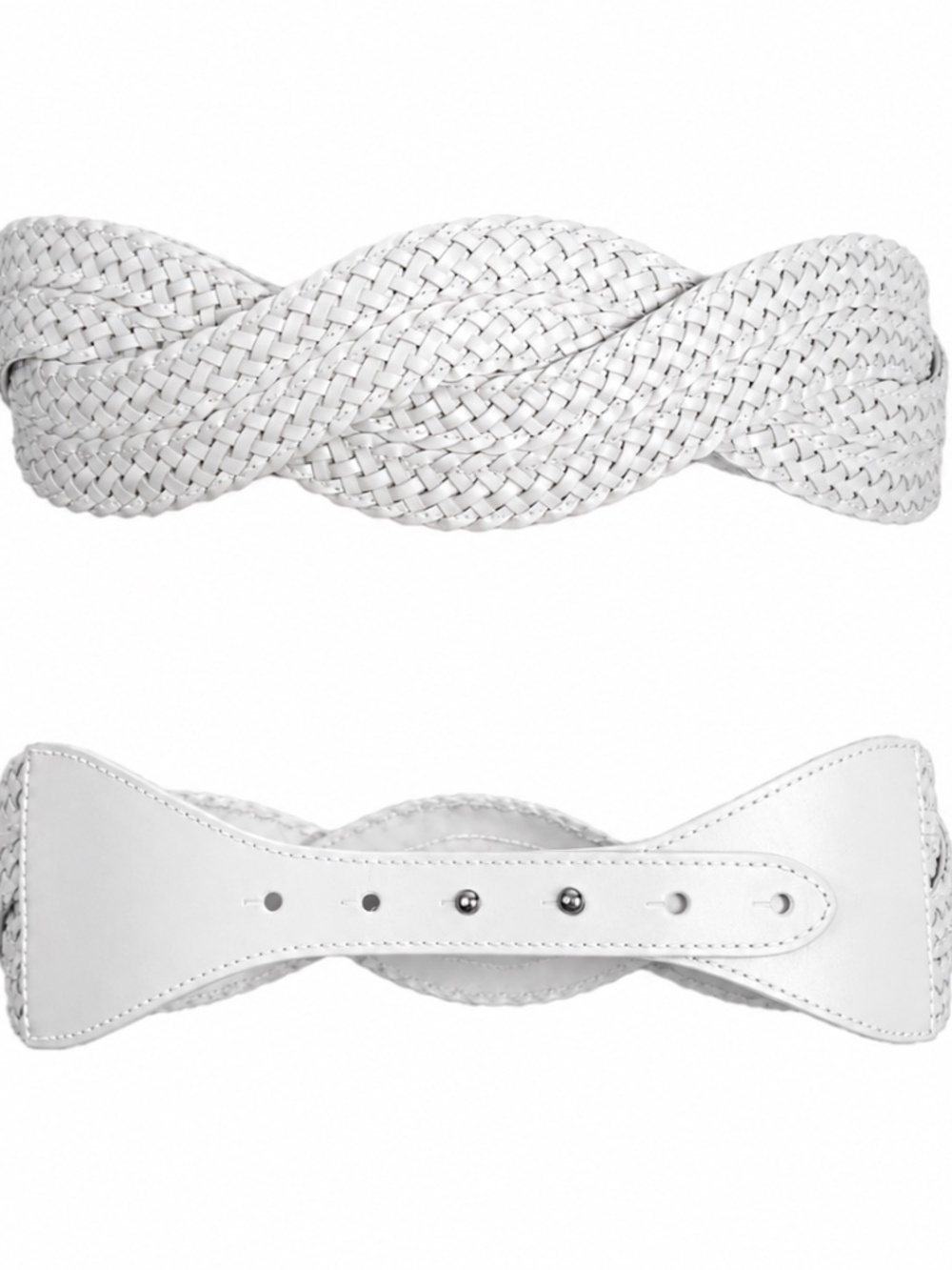 Zimmerman White Waist Wave Belt